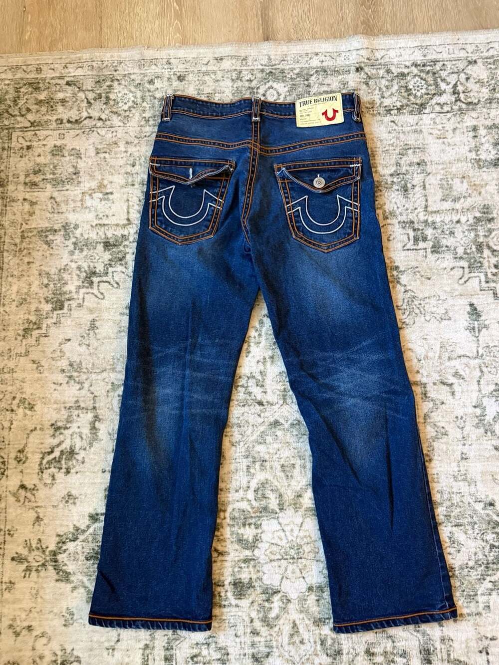 True Religion Bootcut Jeans Blue Denim